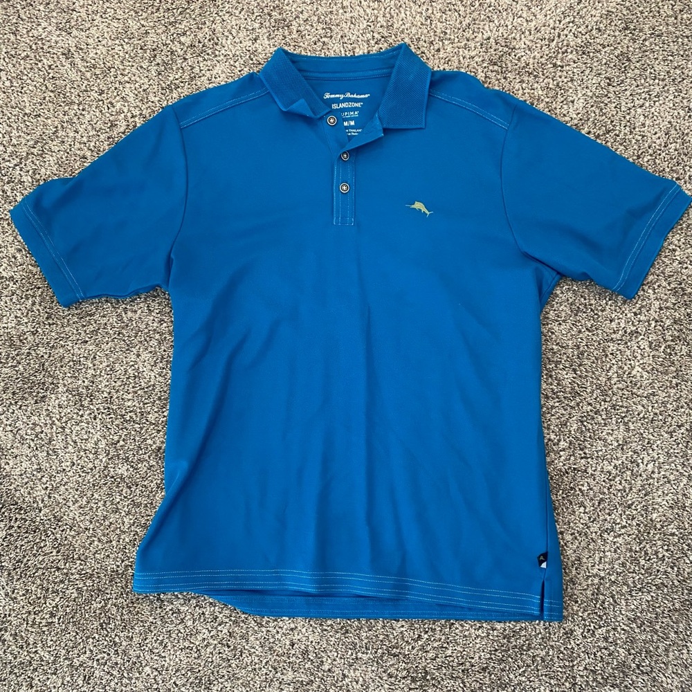 Tommy Bahama Teal Polo Shirt for Men sz Med NWOT